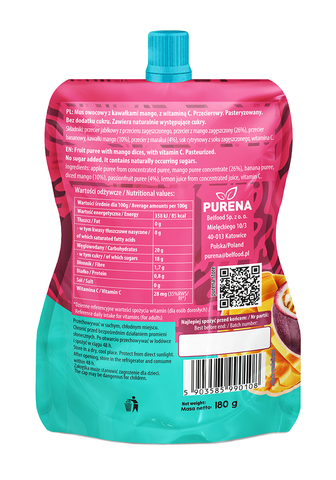 Chrupaczka przekąska mango-marakuja z kawałkami mango 180g