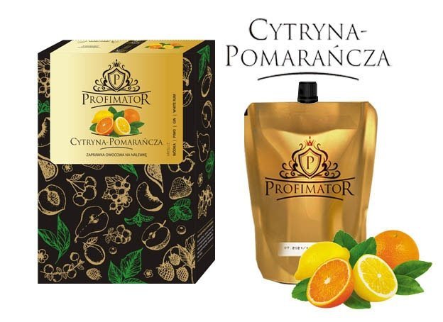 Bezalkoholowy koncentrat do przygotowywania napojów alkoholowych CYTRYNA-POMARAŃCZA 300ml