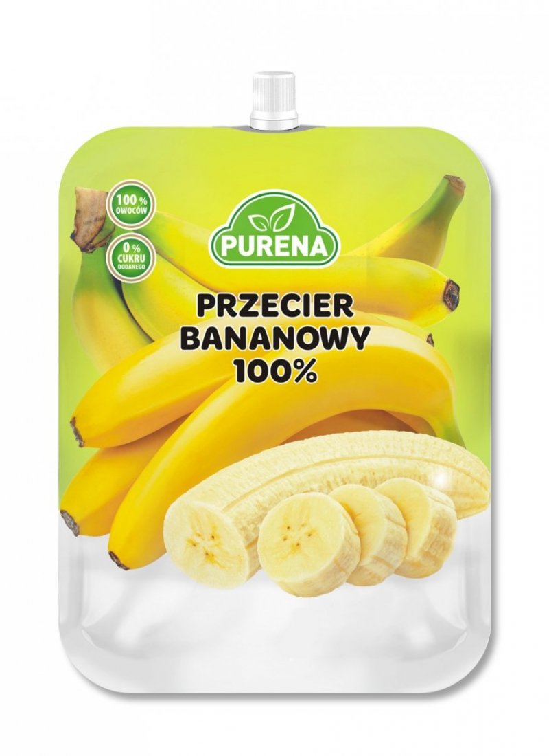 Przecier mus owocowy 100% bez cukru bananowy 350g x 10sztuk
