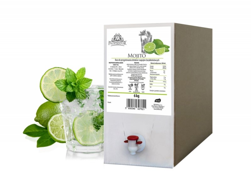 Baza do drinków i bezalkoholowych koktajli MOJITO box 6kg
