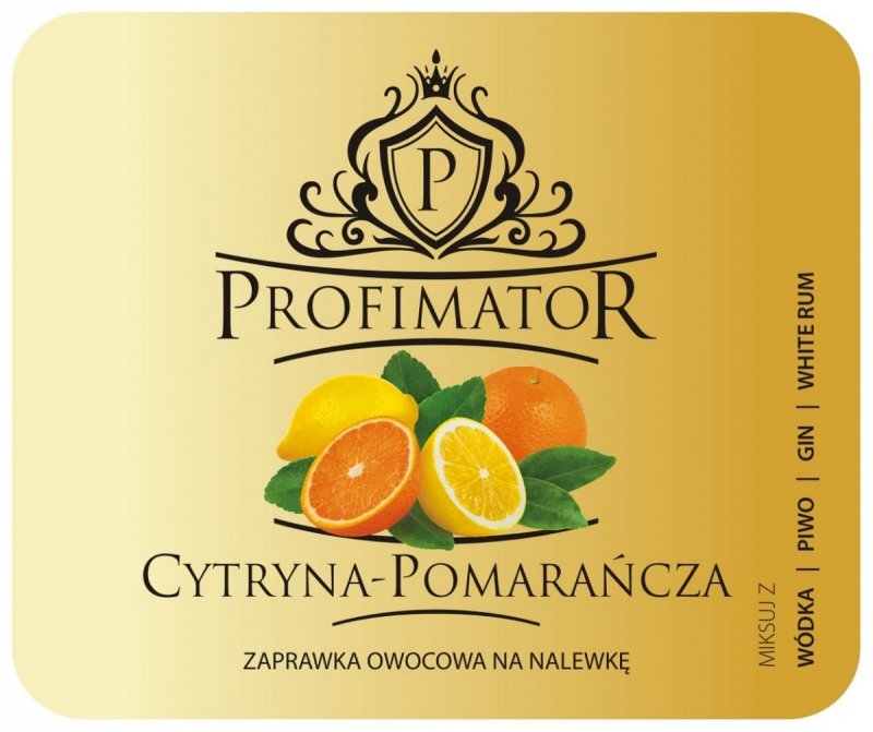 Bezalkoholowy koncentrat do przygotowywania napojów alkoholowych CYTRYNA-POMARAŃCZA 300ml
