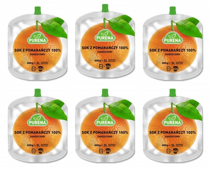Orange juice 100% concentrate 600g for 3l