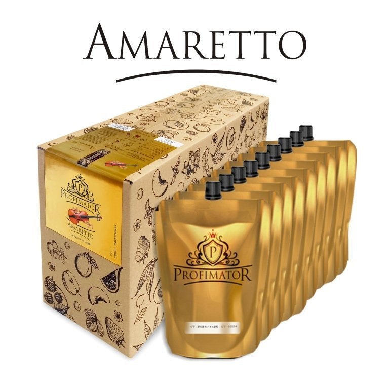Bezalkoholowy koncentrat do przygotowywania napojów alkoholowych AMARETTO box 9x300ml