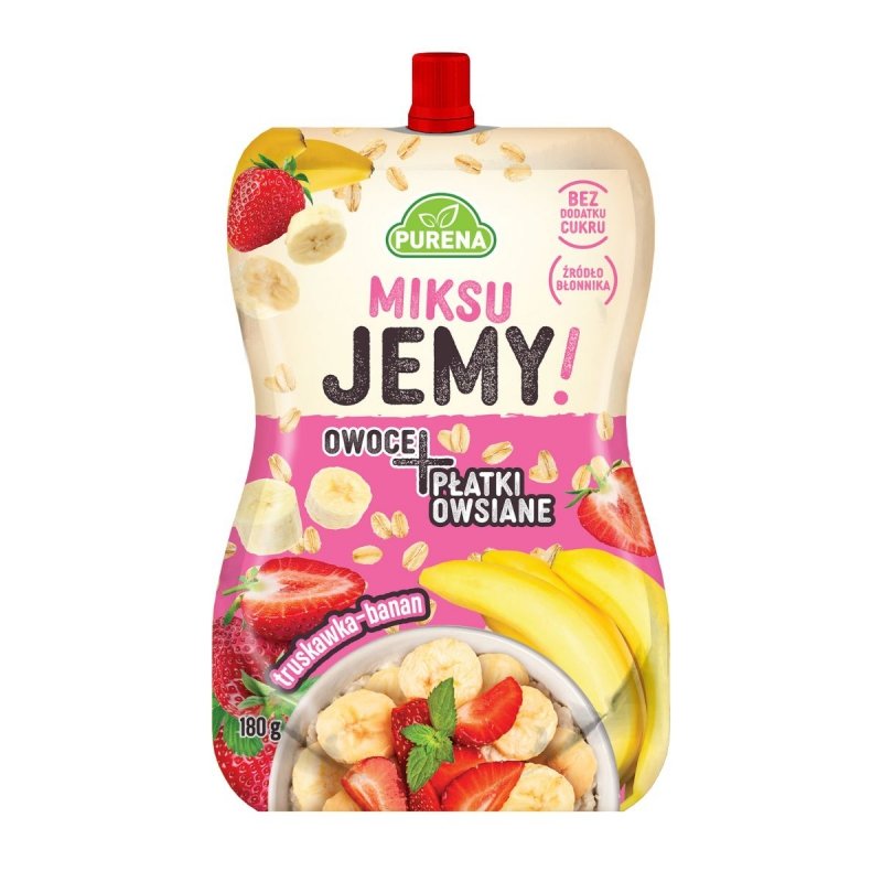 Mix przekąsek MiksuJEMY owoce + PŁATKI OWSIANE 180g x 4sztuki
