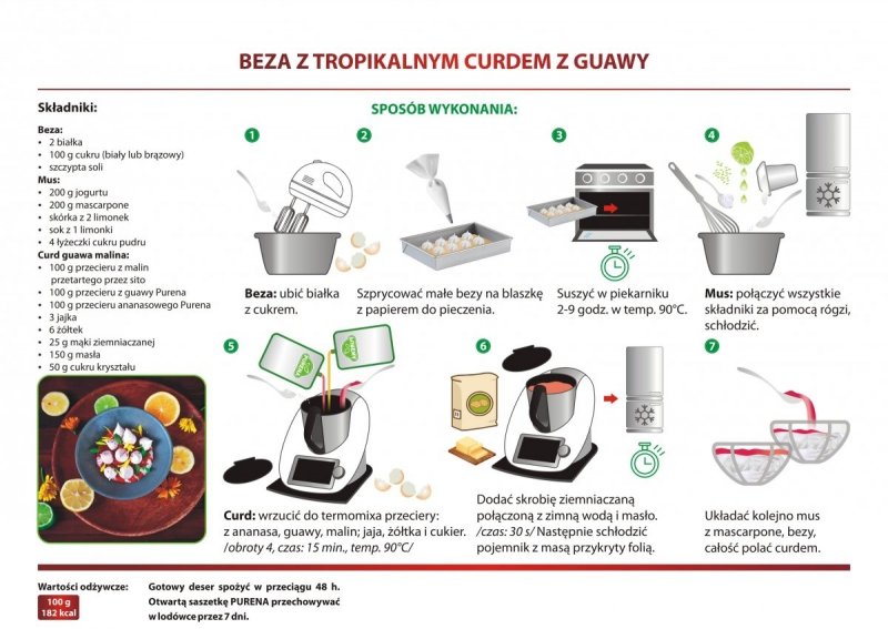 Przecier mus owocowy 100% bez cukru z guawy 300g