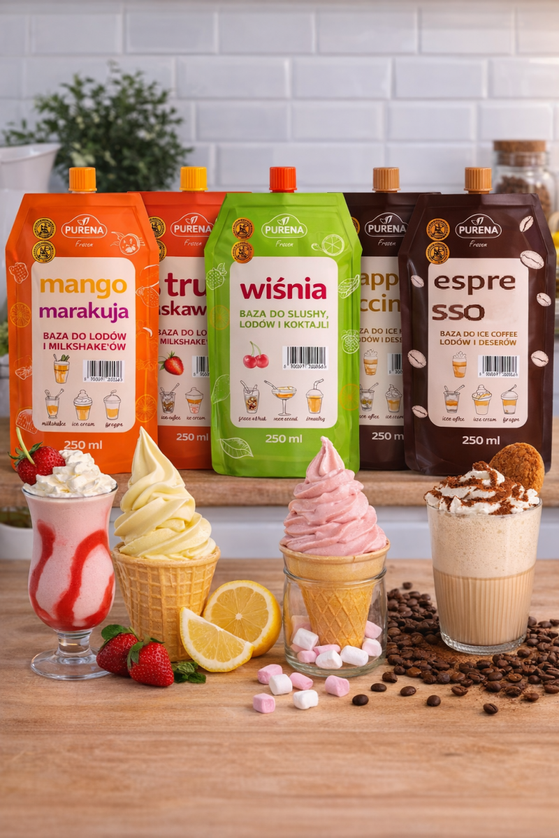 Granitor Maszyna do lodów Purena Frozen + Bazy lodowe GRATIS