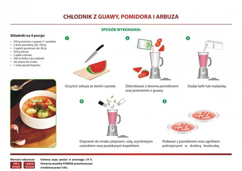 Przecier mus owocowy 100% bez cukru z guawy 300g