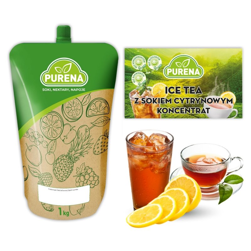 Baza syrop koncentrat do napoju herbacianego ICE TEA PURENA 1kg na 9 L