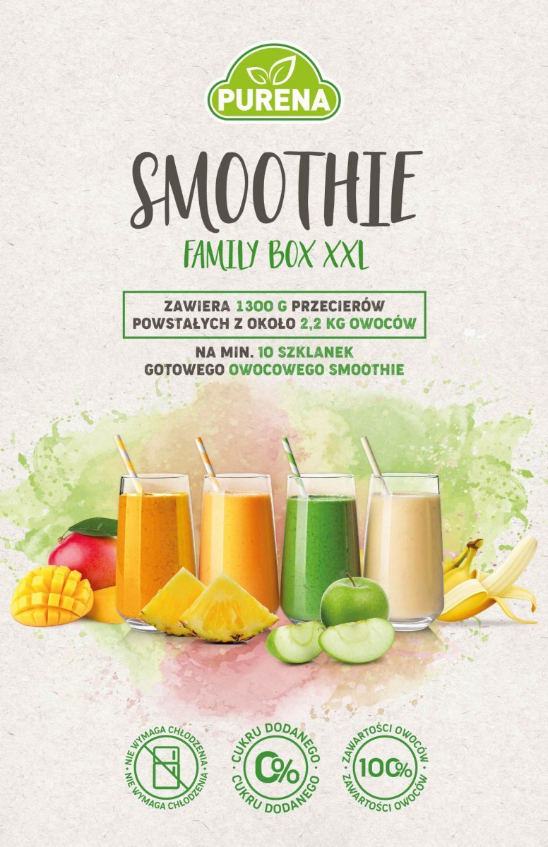 SMOOTHIE FAMILY BOX XXL - zestaw na min. 10 szklanek różnych smoothie