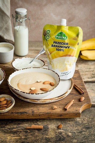 Przecier mus owocowy 100% bez cukru bananowy  350g