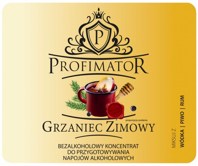 Bezalkoholowy koncentrat do przygotowywania napojów alkoholowych GRZANIEC ZIMOWY 300ml