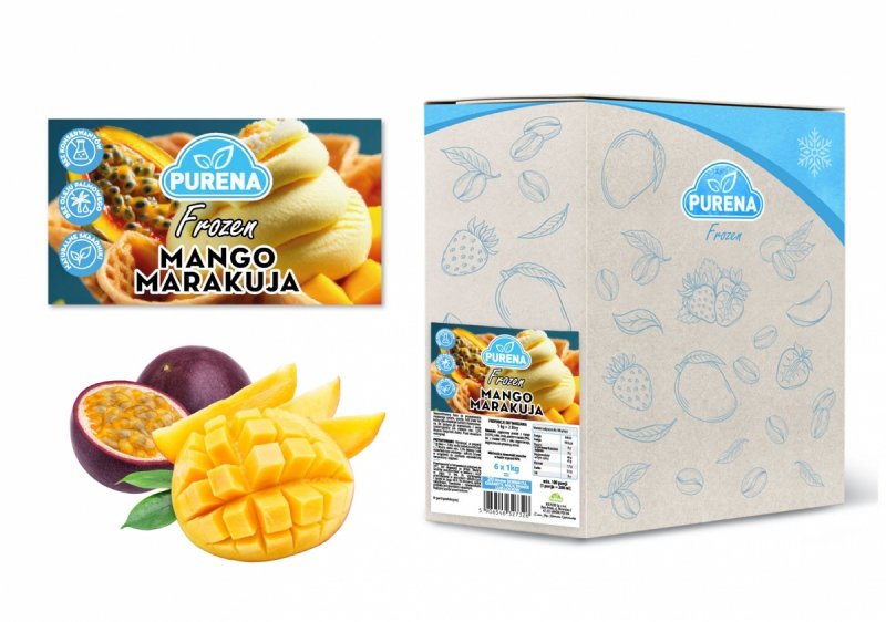 Sorbet, granita, lody włoskie - baza MANGO-MARAKUJA box 6x1kg 