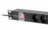 Lanberg Listwa zasilająca Rack PDU 1U 16A 4X 230V PL 4X IEC C13 2m czarna