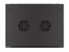 Lanberg Szafa wisząca 19 cali 6U 600x450 drzwi perforowane (flat pack) czarna