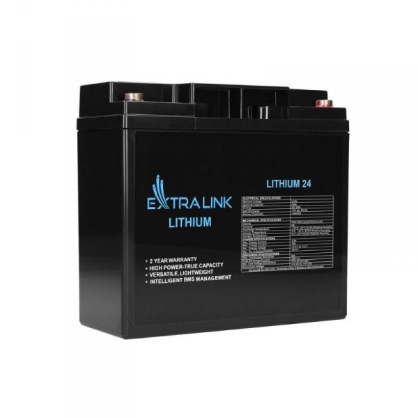 Extralink Akumulator LiFePO4  24AH 12.8V BMS EX.30424