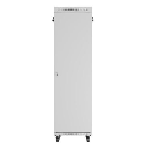 Lanberg Szafa stojąca rack 19&#039;&#039; 42U 600x800 szara drzwi szklane flack pack