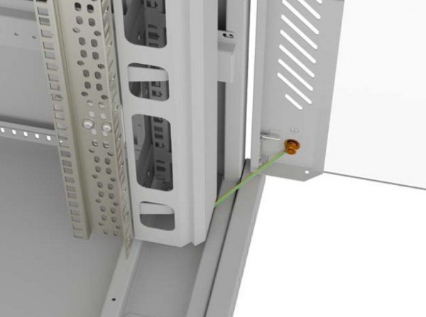 Lanberg Szafa instalacyjna rack stojąca 47U 800x1000 szara  drzwi        przeszkolne  LCD ( flat pack) V2