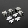 Profil Aluminiowy V-TAC 2mb Anodowany, Klosz Mleczny, Wpuszczany VT-8106