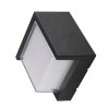 Oprawa Ścienna V-TAC 12W LED IP65 Czarny Kwadrat VT-827 4000K 1160lm