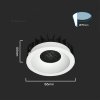 Oprawa V-TAC LED Downlight 24W BRIDGELUX CHIP CCT Biała Raster Antyolśnieniowy Plaster Miodu VT-17024 3000K-4000K-6400K 2540lm