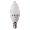 Żarówka LED V-TAC 5.5W E14 C37 Świeczka CRI95+ VT-2226 2700K 470lm