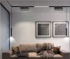 Lampa magnetyczna LED 12W 6000K szynowa liniowa czarna 48V