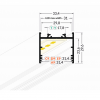 Profil aluminiowy LED VARIO30-02 1m.