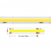 HERMETYCZNA TAŚMA LED COB 24V PROFESIONAL 640 CCT - MULTIWHITE IP66 1M.