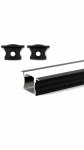  Profil LP-G czarny wpuszczany 1m kpl. klosz zaślepki uchwyty 