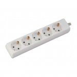 Przedłużacz 5 gniazd V-TAC (3G 1.5MM2 X 3M) Biały VT-1105