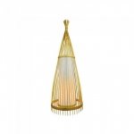 Drewniana Lampa Podłogowa V-TAC Rattan E27 150cm VT-4150 5 Lat Gwarancji