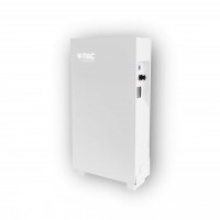 Magazyn Bank Energii V-TAC Biały Szklany Front 14.33kWh 280Ah/51.2V 10240Wh LiFePO4 BMS VT-14336W 10 Lat Gwarancji 