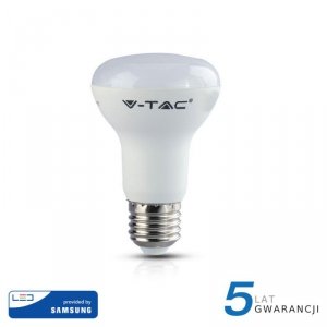 Żarówka LED V-TAC SAMSUNG CHIP 8W E27 R63 VT-263 3000K 570lm 5 Lat Gwarancji