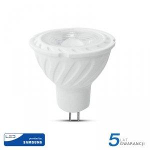 Żarówka LED V-TAC SAMSUNG CHIP 6.5W GU5.3 MR16 12V 38st VT-267 4000K 450lm 5 Lat Gwarancji