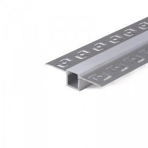 Profil do LED zestaw, ALU anodowany do gipsowania 95mm V-TAC 2mb klosz mleczny 12,5x10mm VT-8102