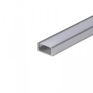 Profil do LED zestaw, ALU anodowany V-TAC 2mb klosz mleczny 16x7mm VT-9327 5 lat gwarancji