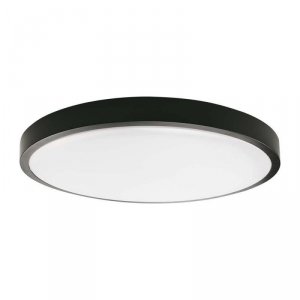 Plafon V-TAC 24W LED Okrągły IP44 30cm Czarny 3000K 2400lm