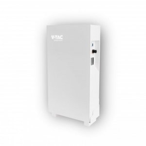 Magazyn Bank Energii V-TAC Biały Szklany Front 14.33kWh 280Ah/51.2V 10240Wh LiFePO4 BMS VT-14336W 10 Lat Gwarancji