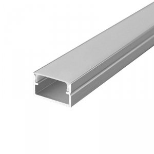 Profil do LED zestaw, ALU anodowany V-TAC 2mb klosz mleczny 17x10mm VT-71008 5 lat gwarancji