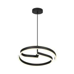 Oprawa zwieszana V-TAC 25W LED kierownica fi40cm czarna VT-84045 4000K 3250lm