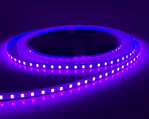 Taśma LED 7,2W giętka fioletowa 2835 120LED 6mm