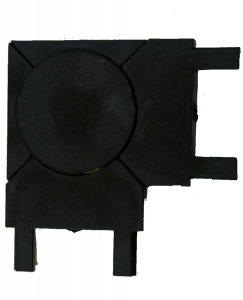 Łącznik do szynoprzewodu magnetycznego 1F natynkowego Ultra Slim czarny 90°