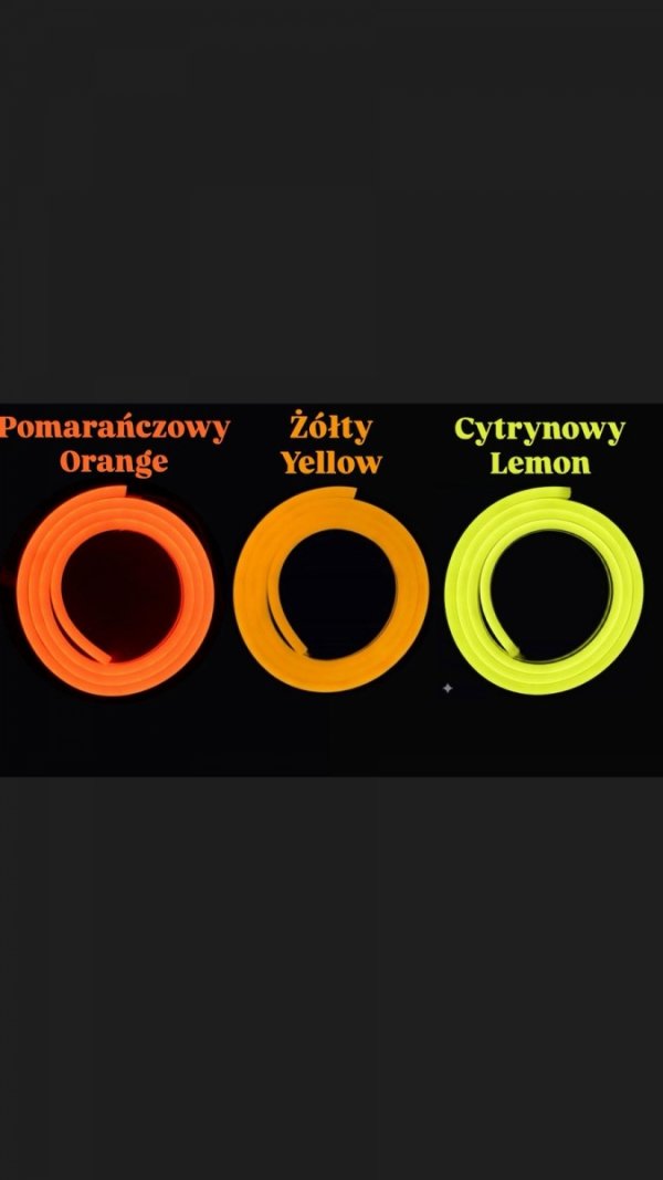 NEON LED 12V SILICONE 6x12 R1 POMARAŃCZOWY IP67
