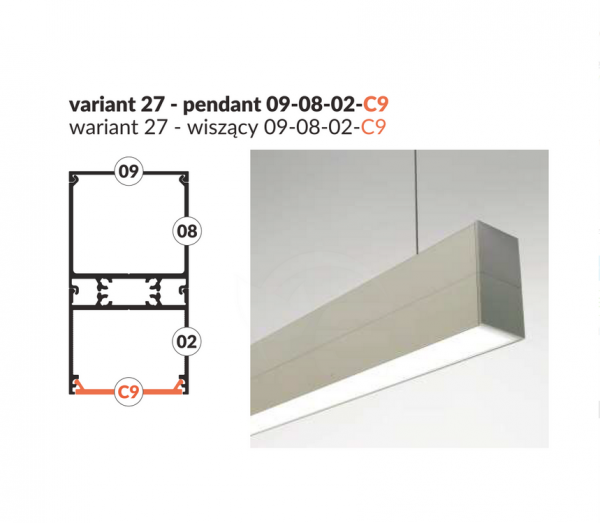 Profil aluminiowy LED VARIO30-02 2m.