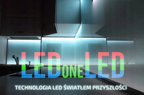TAŚMA LED COB 24V LINIA ŚWIATŁA 480 ZIMNA 12W/1M.