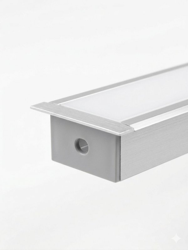 Profil LP-FLOOR30IN ANODOWANY WPUSZCZANY 2m kpl. klosz zaślepki uchwyty 