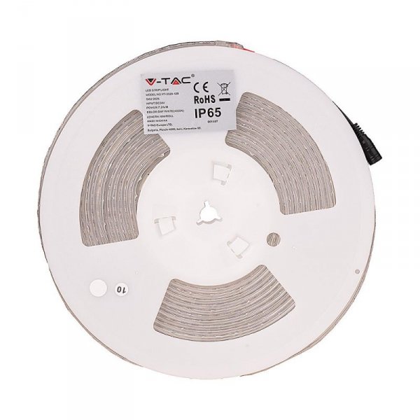 Taśma LED V-TAC SMD2835 1200LED 24V IP65 2xPCB rękaw 10mb 7,2W/m 120LED/m VT-2835 4000K 600lm