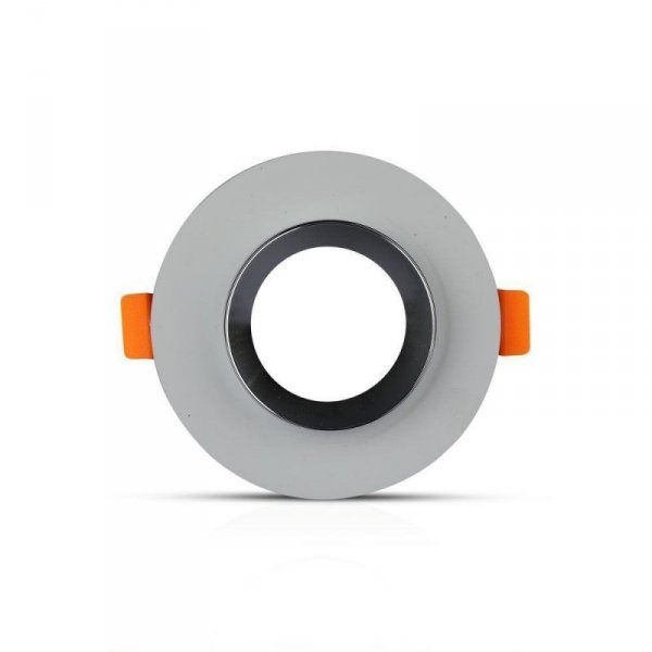 Oczko V-TAC gips beton GU10 okrągłe wpuszczane szary/chrom VT-862-MG