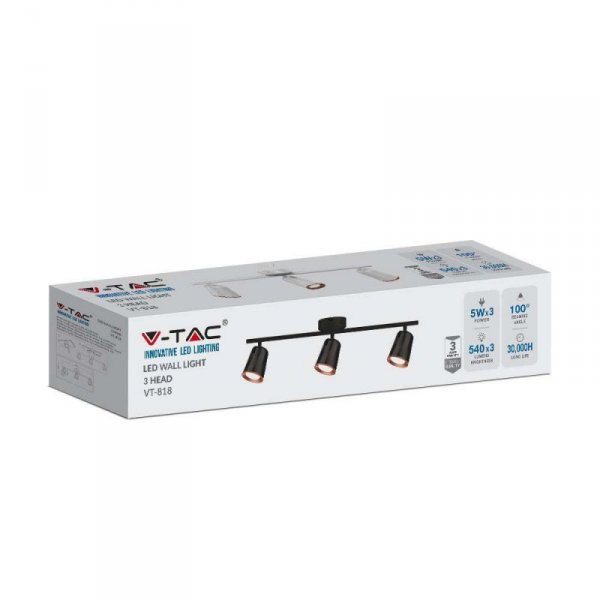 Oprawa Listwa Sufitowa V-TAC 15W LED Biała VT-818 3000K 1620lm 3 Lata Gwarancji