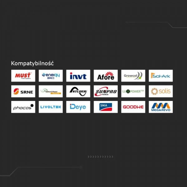 Magazyn bank energii V-TAC ścienny/rack 5,12kWh 51,2V 100Ah VT-48100E-W 10 lat gwarancji